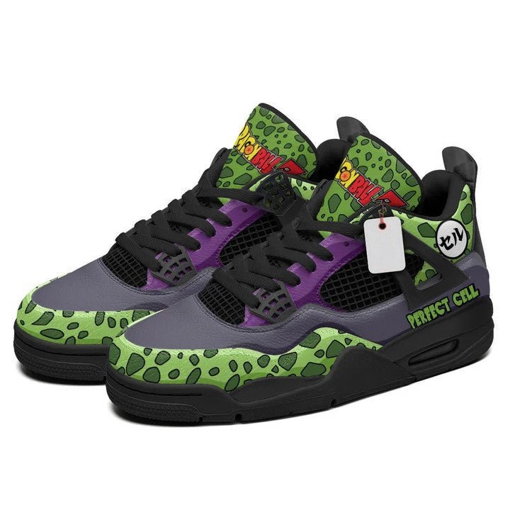 chaussures dragon ball cell custom name j4 - Dragon Ball Shoes